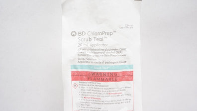 BD 930825 ChloraPrep Scrub Teal 26mL Applicator